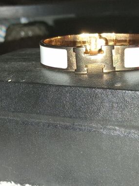 Hermes Gold-Tone Cuff Bracelet